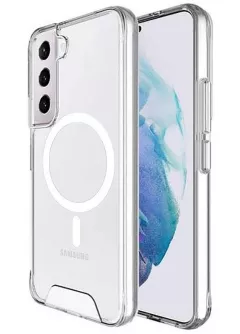 Чехол TPU Space Case with MagSafe для Samsung Galaxy S25 / S24, Прозрачный
