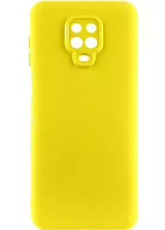 Чехол Silicone Cover Lakshmi Full Camera (A) для Xiaomi Redmi Note 9s / Note 9 Pro / Note 9 Pro Max, Желтый / Flash