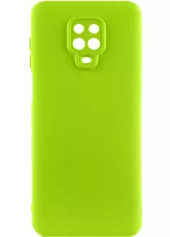 Чехол Silicone Cover Lakshmi Full Camera (A) для Xiaomi Redmi Note 9s / Note 9 Pro / Note 9 Pro Max, Салатовый / Neon Green