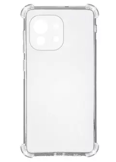 TPU чехол GETMAN Ease logo усиленные углы для Xiaomi Mi 11, Бесцветный (прозрачный)