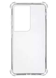 TPU чехол GETMAN Ease logo усиленные углы для Samsung Galaxy S21 Ultra, Бесцветный (прозрачный)