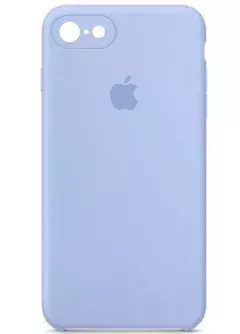 Чехол Silicone Case Square Full Camera Protective (AA) для Apple iPhone 6 / 6S || , Голубой / Lilac Blue