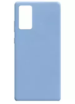 Силиконовый чехол Candy для Samsung Galaxy Note 20, Голубой / Lilac Blue