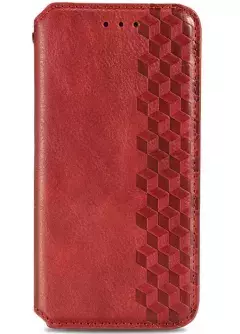 Кожаный чехол книжка GETMAN Cubic (PU) для Xiaomi 13 Pro, Красный