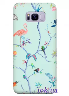 Чехол для Galaxy S8 Active - Красочные птицы