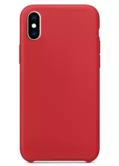 Чехол Silicone Case without Logo (AA) для Apple iPhone XS Max (6.5"), Красный / Red