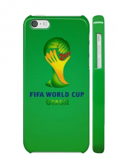 Купить пластиковый чехол для iPhone 5C с чемпионата мира 2014 по футболу в Брази