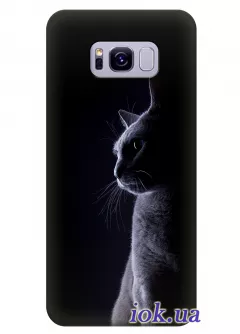 Чехол для Galaxy S8 Plus - Серый кот