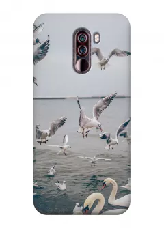 Чехол для Xiaomi Pocophone F1 - Морские птицы