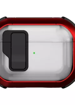 Футляр противоударный Locking Button для наушников Apple Airpods Pro 2 , Red
