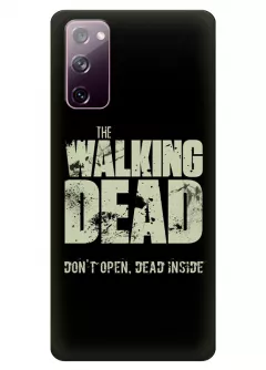 Чехол-накладка для Гелекси С20 ФЕ из силикона - Ходячие мертвецы The Walking Dead Don’t Open Dead Inside черный чехол