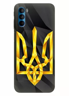 Чехол на Motorola G41 с геометрическим гербом Украины
