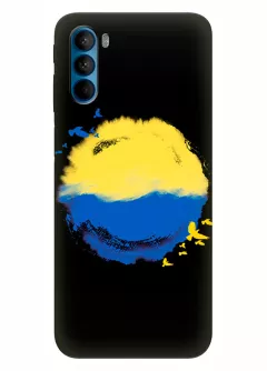 Чехол для Motorola G41 с теплой картинкой - Любовь к Украине