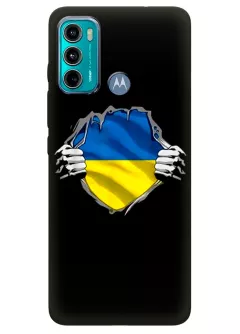 Чехол на Motorola G60 для сильного духом народа Украины