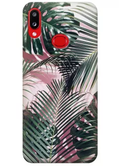 Чехол для Galaxy A10s - Пальмовые листья