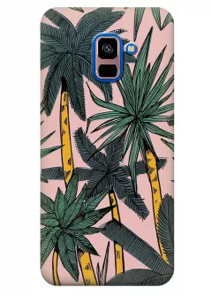 Чехол для Galaxy A8+ 2018 - Пальмы