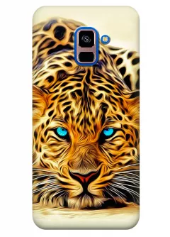 Чехол для Galaxy A8+ 2018 - Леопард