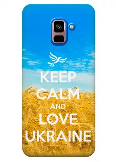 Чехол для Galaxy A8+ 2018 - Love Ukraine