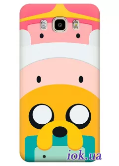 Чехол для Galaxy J7 2016 - Герои Adventure Time