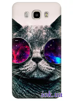 Чехол для Galaxy J5 2016 - Кот в очках