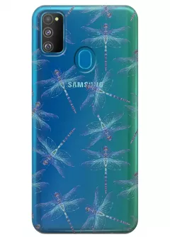 Чехол для Galaxy M30s - Голубые стрекозы
