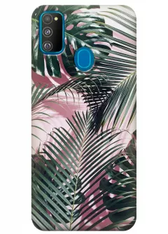 Чехол для Galaxy M30s - Пальмовые листья