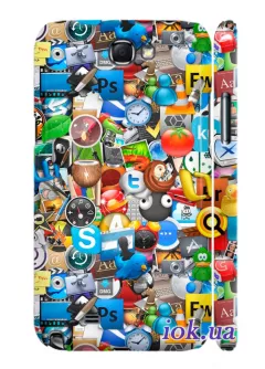 Чехол для Galaxy Note 2 - Logos
