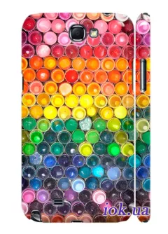 Чехол для Galaxy Note 2 - Краски