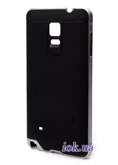 Противоударный чехол Spigen Neo Hybrid для Galaxy Note 4, серебряный