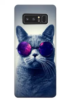 Чехол для Galaxy Note 8 - Кот в очках
