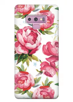 Чехол для Galaxy Note 9 - Розовые пионы