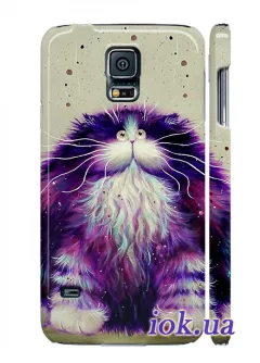 Чехол для Galaxy S5 - Добрый кот