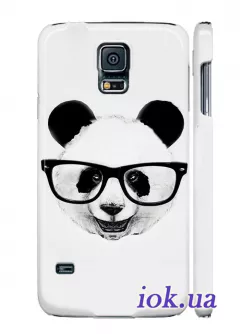 Чехол для Galaxy S5 - Панда в очках