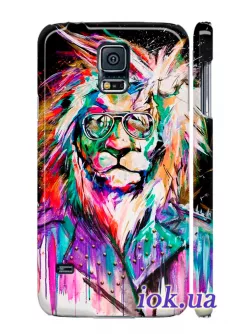 Чехол для Galaxy S5 - Стильный лев