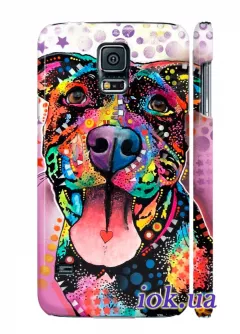 Чехол для Galaxy S5 - Яркий пес