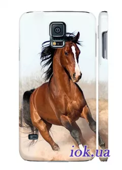 Чехол для Galaxy S5 - Красивая лошадь