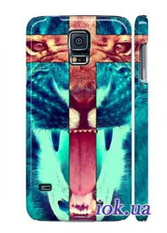 Чехол для Galaxy S5 - Тигр 