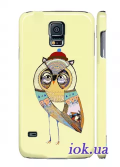 Чехол для Galaxy S5 - Смешная сова