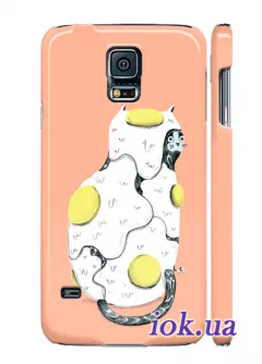 Чехол для Galaxy S5 - Кот и яичница 
