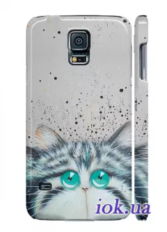 Чехол для Galaxy S5 - милейший кот