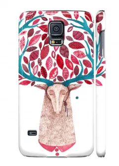 Чехол на Galaxy S5 - Сказочный олень