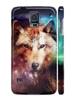 Чехол на Galaxy S5 - Space Wolf
