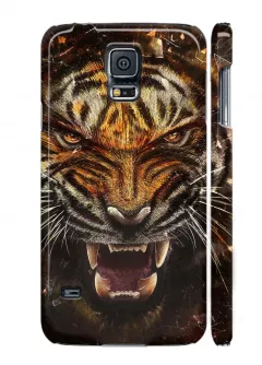Чехол на Galaxy S5 - Tiger