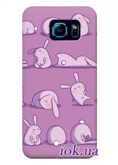 Чехол для Galaxy S6 Edge - Кролики