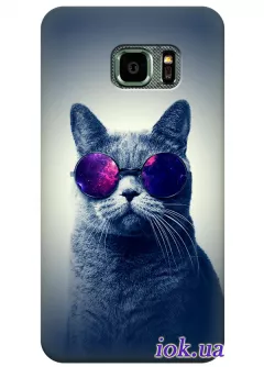 Чехол для Galaxy S7 Active - Кот в очках
