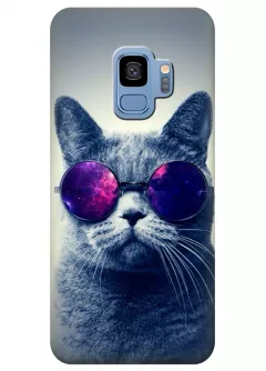 Чехол для Galaxy S9 - Кот в очках