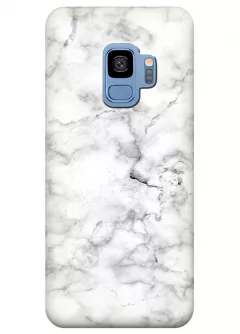 Чехол для Galaxy S9 - Белый мрамор