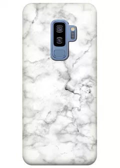 Чехол для Galaxy S9 Plus - Белый мрамор