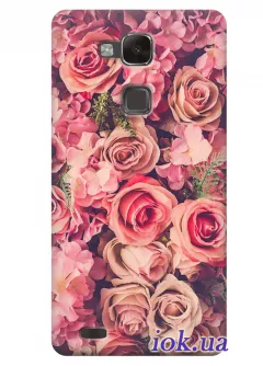 Чехол для Huawei Mate 7 - Великолепные цветы