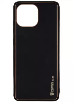 Кожаный чехол Xshield для Xiaomi Mi 11 Lite, Черный / Black